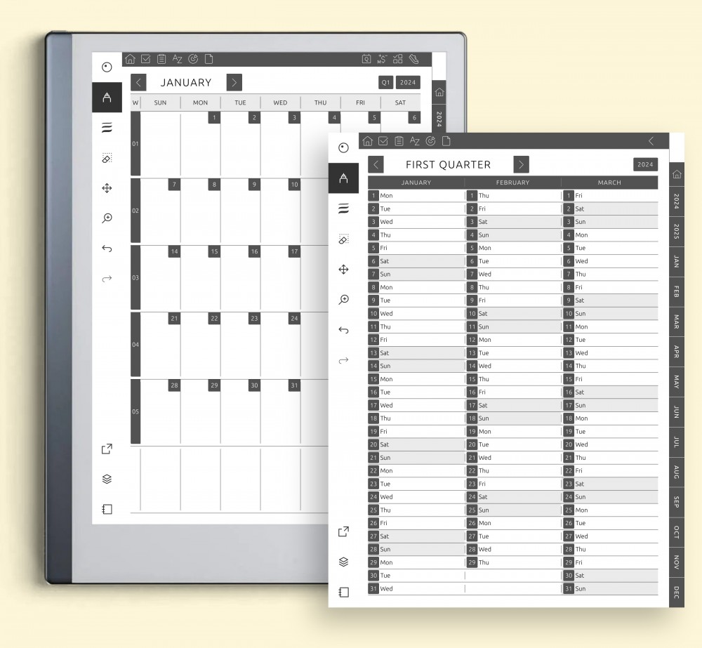 Streamline Your Schedule with Precision and Simplicity for reMarkable Streamline Your Schedule with Precision and Simplicity Template for reMarkable