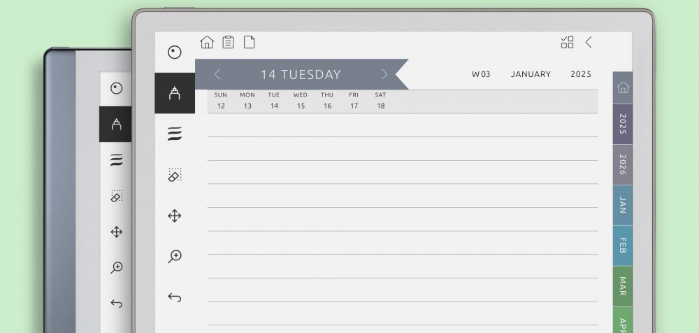 reMarkable Daily Notes - Ruled Paper
