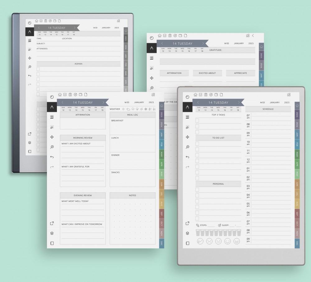 Streamline Your Daily Tasks for reMarkable Streamline Your Daily Tasks Template for reMarkable