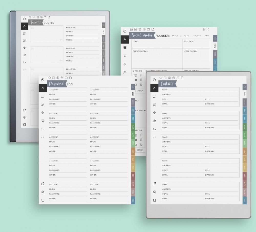 Diverse Planning Resources for reMarkable Diverse Planning Resources Template for reMarkable