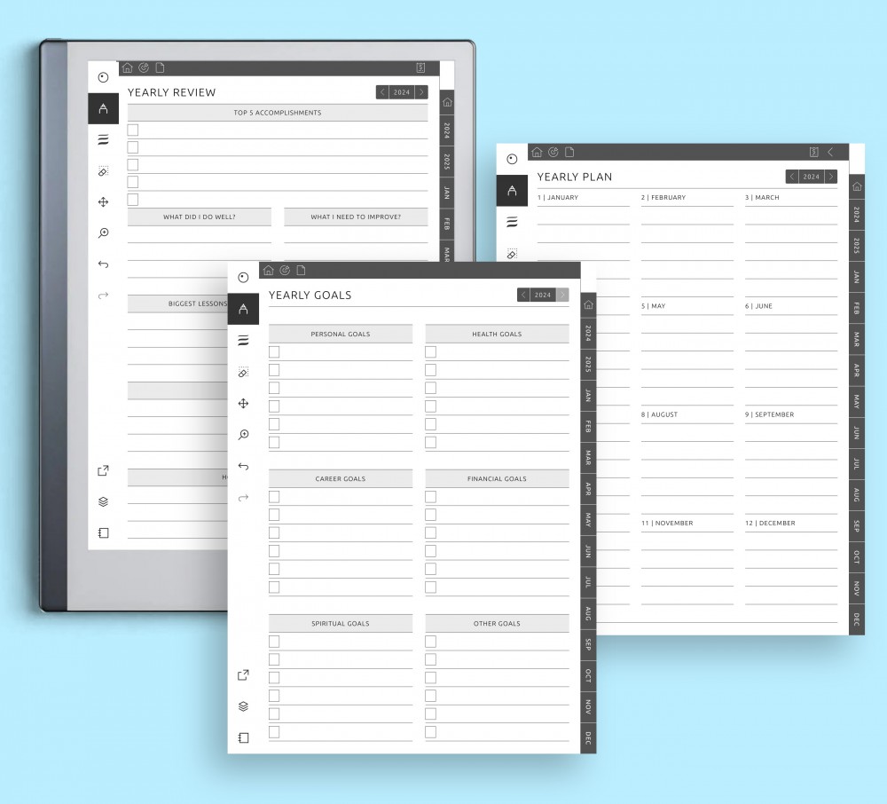 🌟 Yearly Vision Unfolded: for reMarkable 🌟 Yearly Vision Unfolded: Template for reMarkable