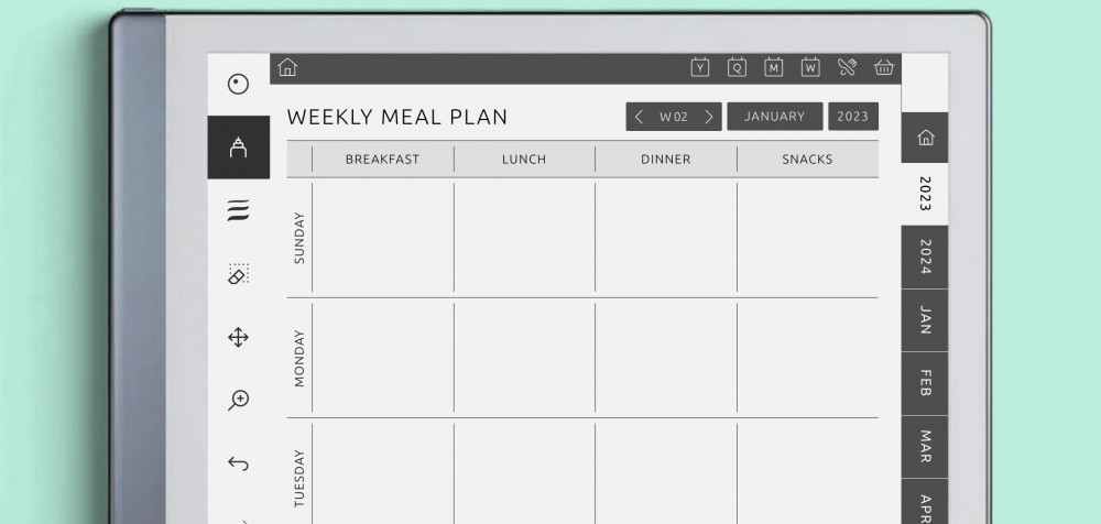 reMarkable Meal Planner reMarkable Meal Planner