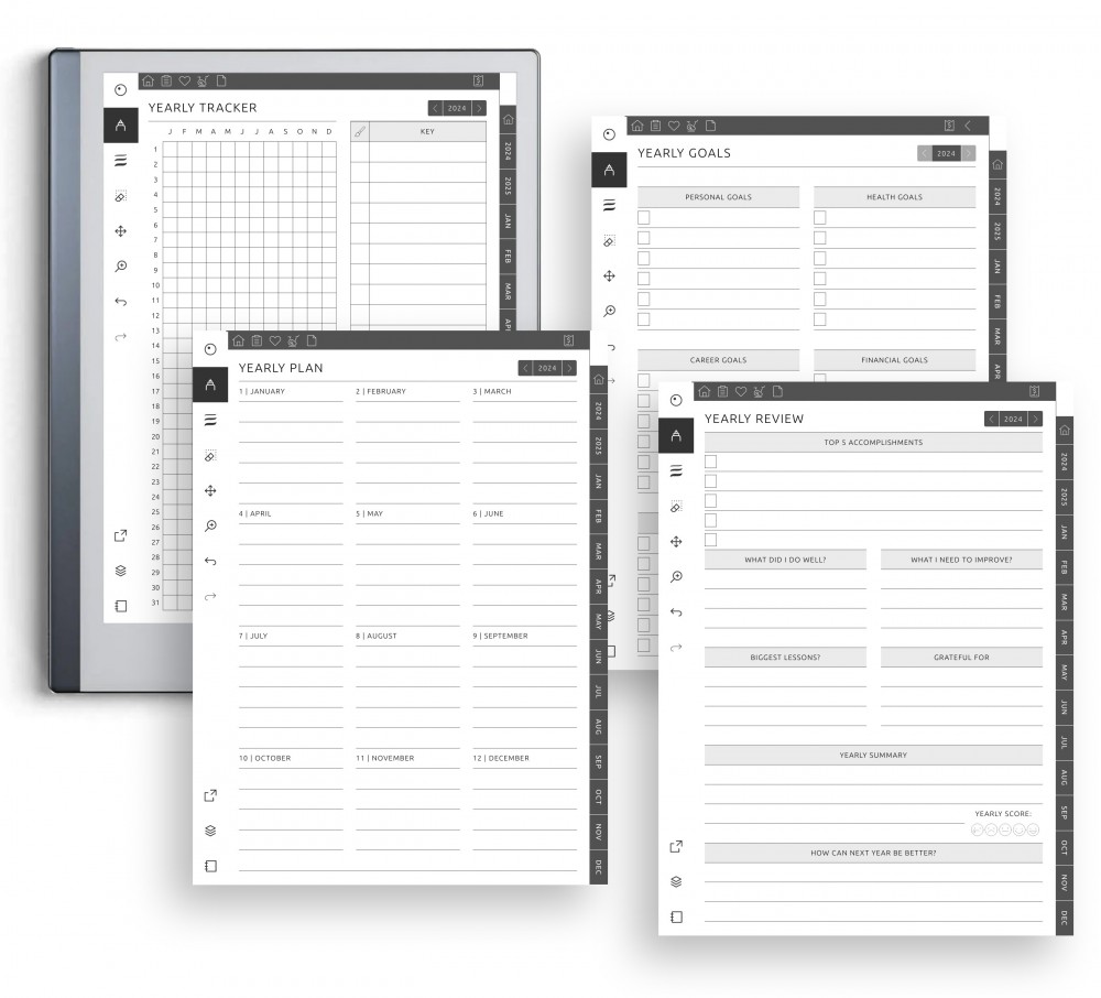 📘 Your Year, Visualized for reMarkable 📘 Your Year, Visualized Template for reMarkable