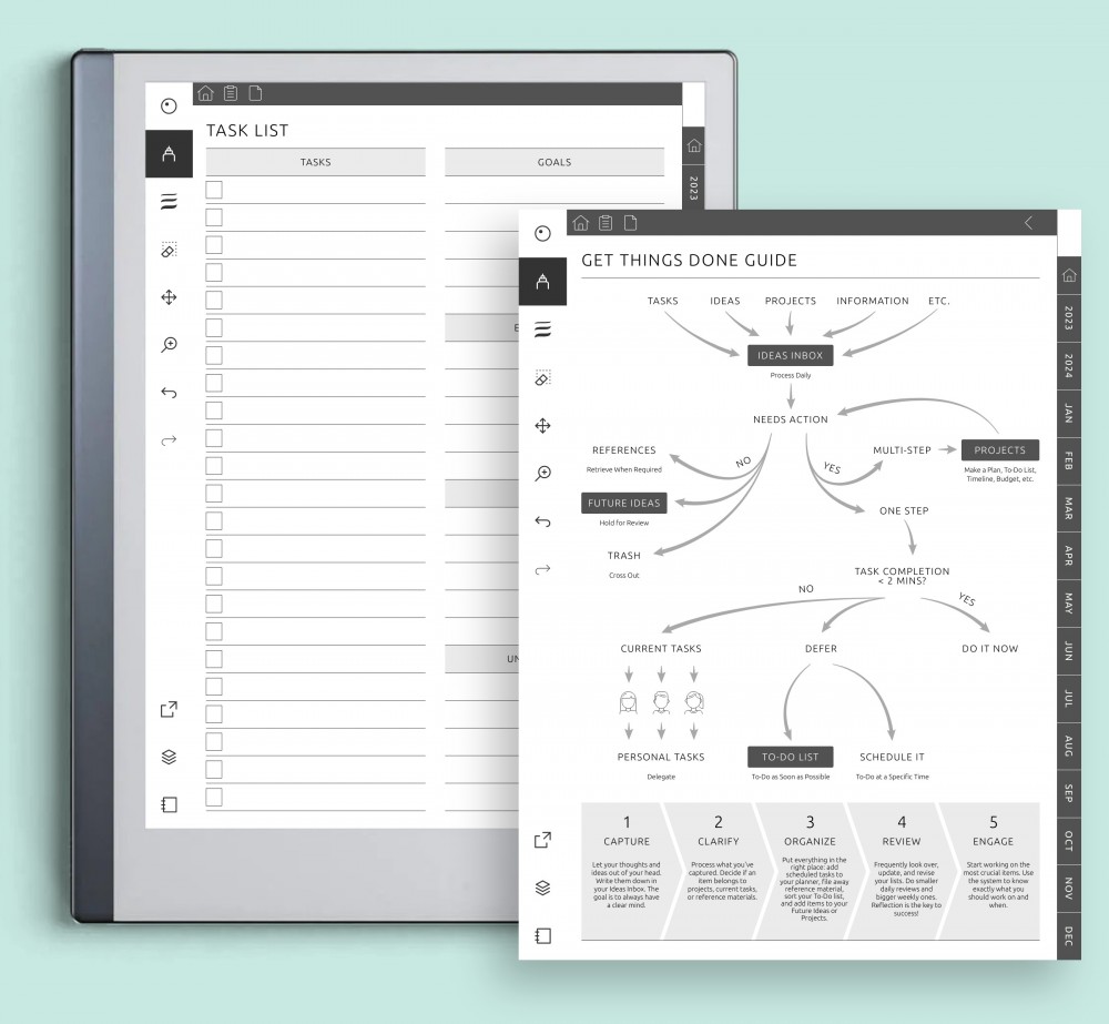 Transform the way you manage your tasks! for reMarkable Transform the way you manage your tasks! Template for reMarkable