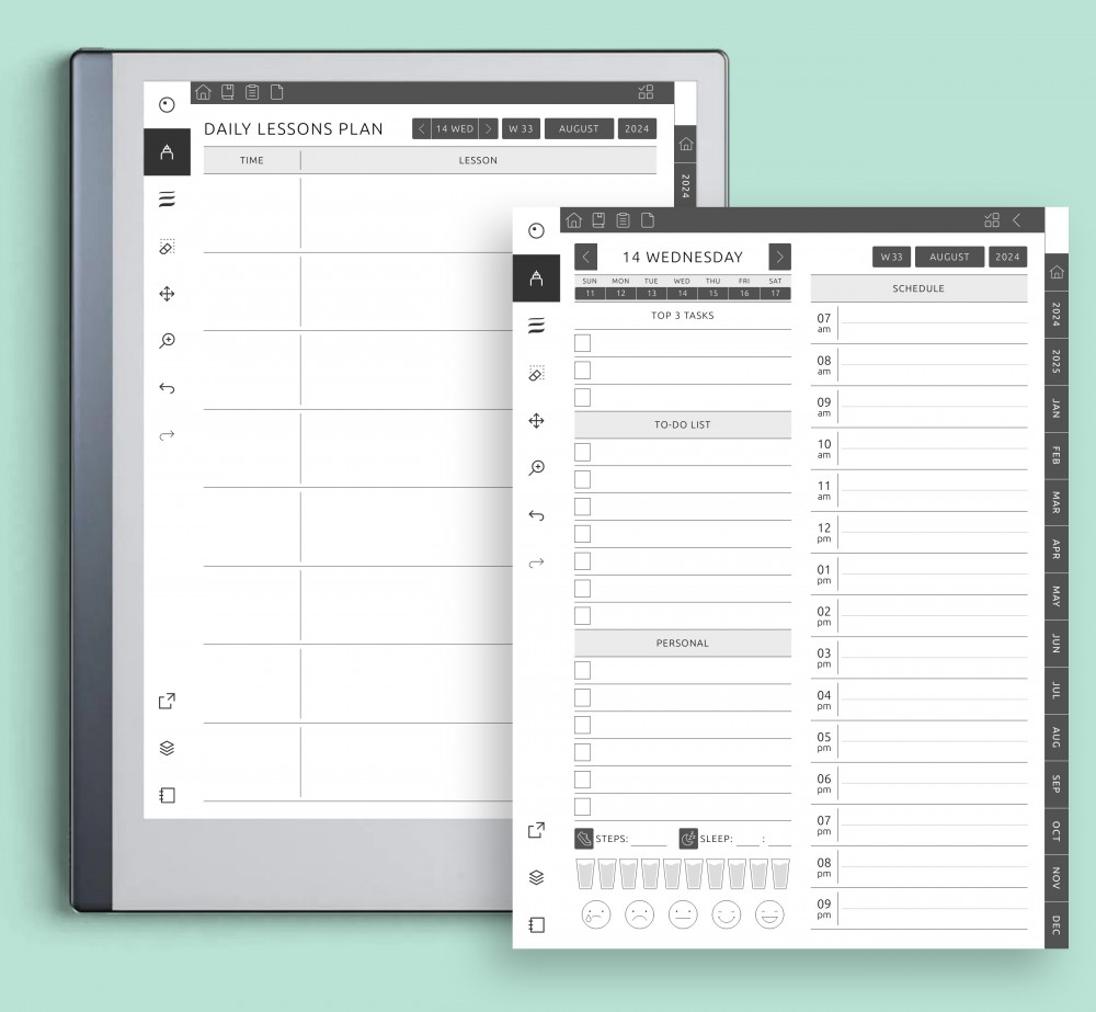 Enhance Your Daily Planning with Our Two Customizable Daily Pages for reMarkable Enhance Your Daily Planning with Our Two Customizable Daily Pages Template for reMarkable