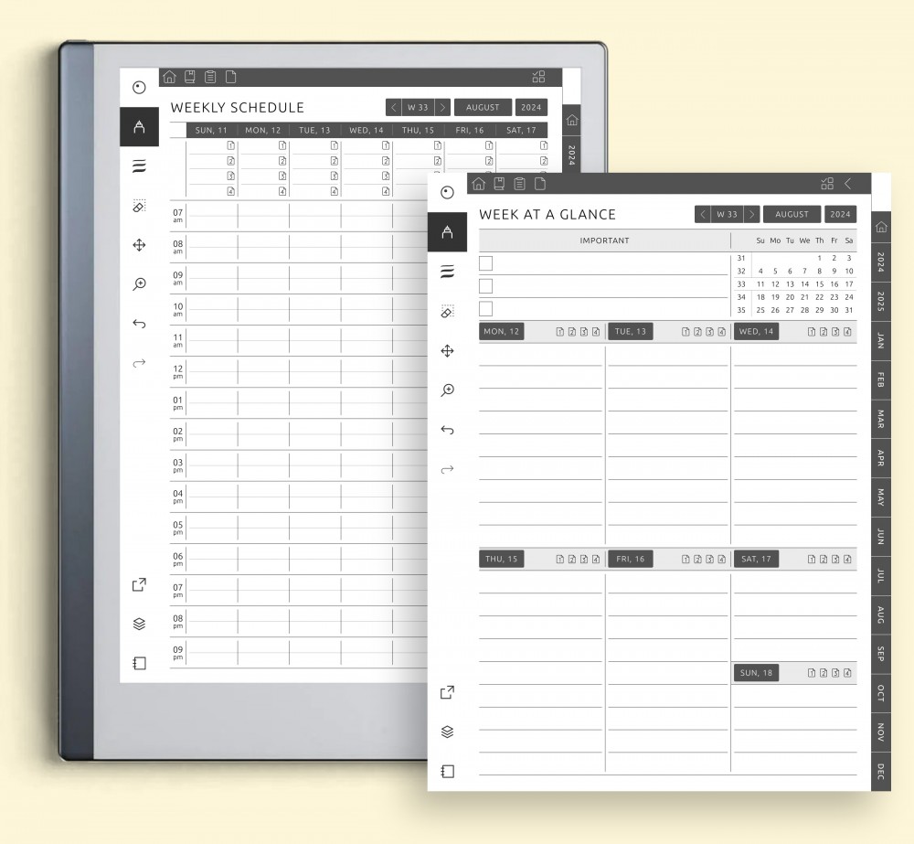 Transform Your Weekly Planning with Our Two Weekly Pages for reMarkable Transform Your Weekly Planning with Our Two Weekly Pages Template for reMarkable