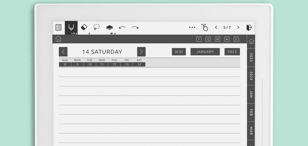 Supernote Diary Planner