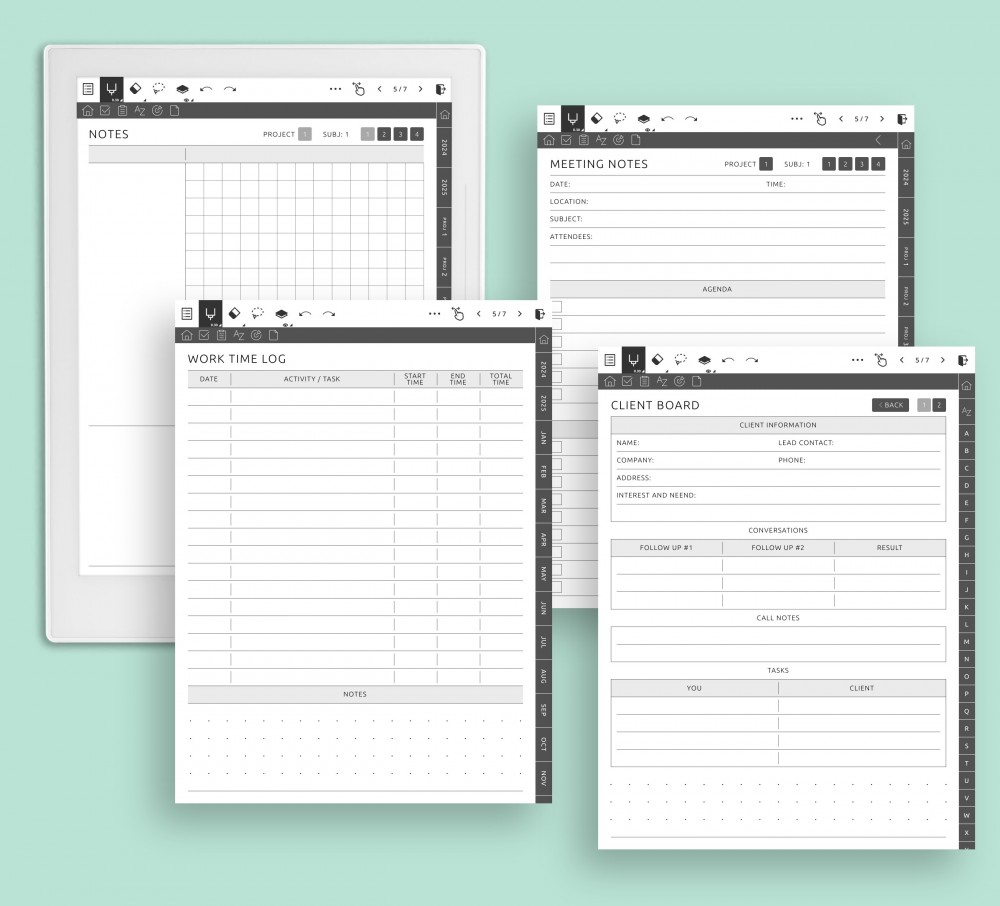 Tailor-Made Contact Solutions for You for Supernote Planner Tailor-Made Contact Solutions for You Template for Supernote