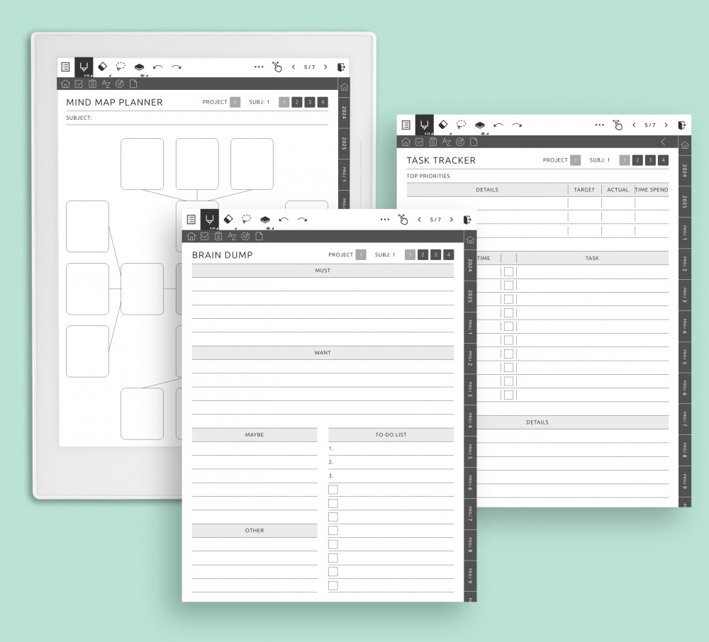 Tailor Your Project Pages to Perfection for Supernote Planner Tailor Your Project Pages to Perfection Template for Supernote