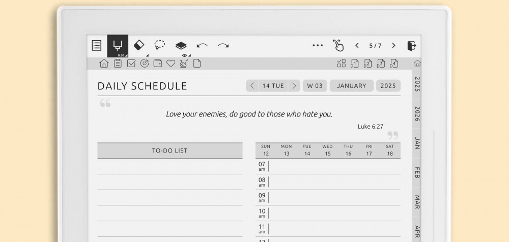Supernote Christian Planner Christian Planner for Supernote
