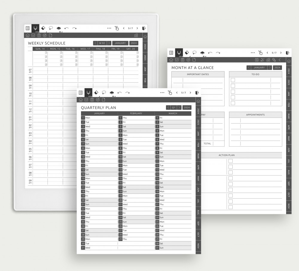 Optimize Your Time Management: Precision Planning and Scheduling for Supernote Planner Optimize Your Time Management: Precision Planning and Scheduling Template for Supernote