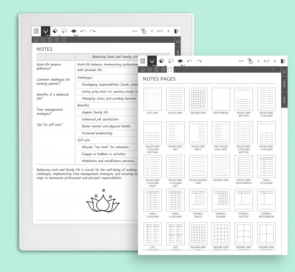 Effortless Note-Taking: 30 Templates for Every Idea for Supernote Planner Effortless Note-Taking: 30 Templates for Every Idea Template for Supernote