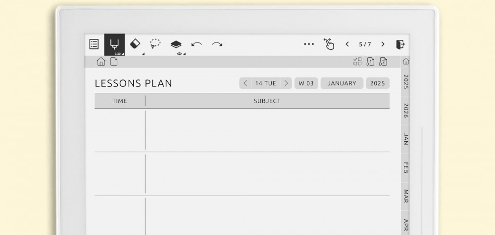 Supernote Teacher Planner Supernote Teacher Planner