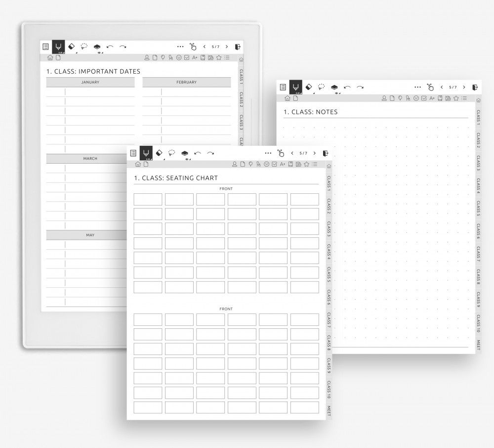 🪑 Plan Your Space and Stay on Schedule for Supernote Planner 🪑 Plan Your Space and Stay on Schedule Template for Supernote