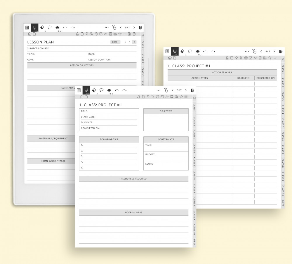🗂️ Connect Your Lessons to Big-Picture Goals for Supernote Planner 🗂️ Connect Your Lessons to Big-Picture Goals Template for Supernote
