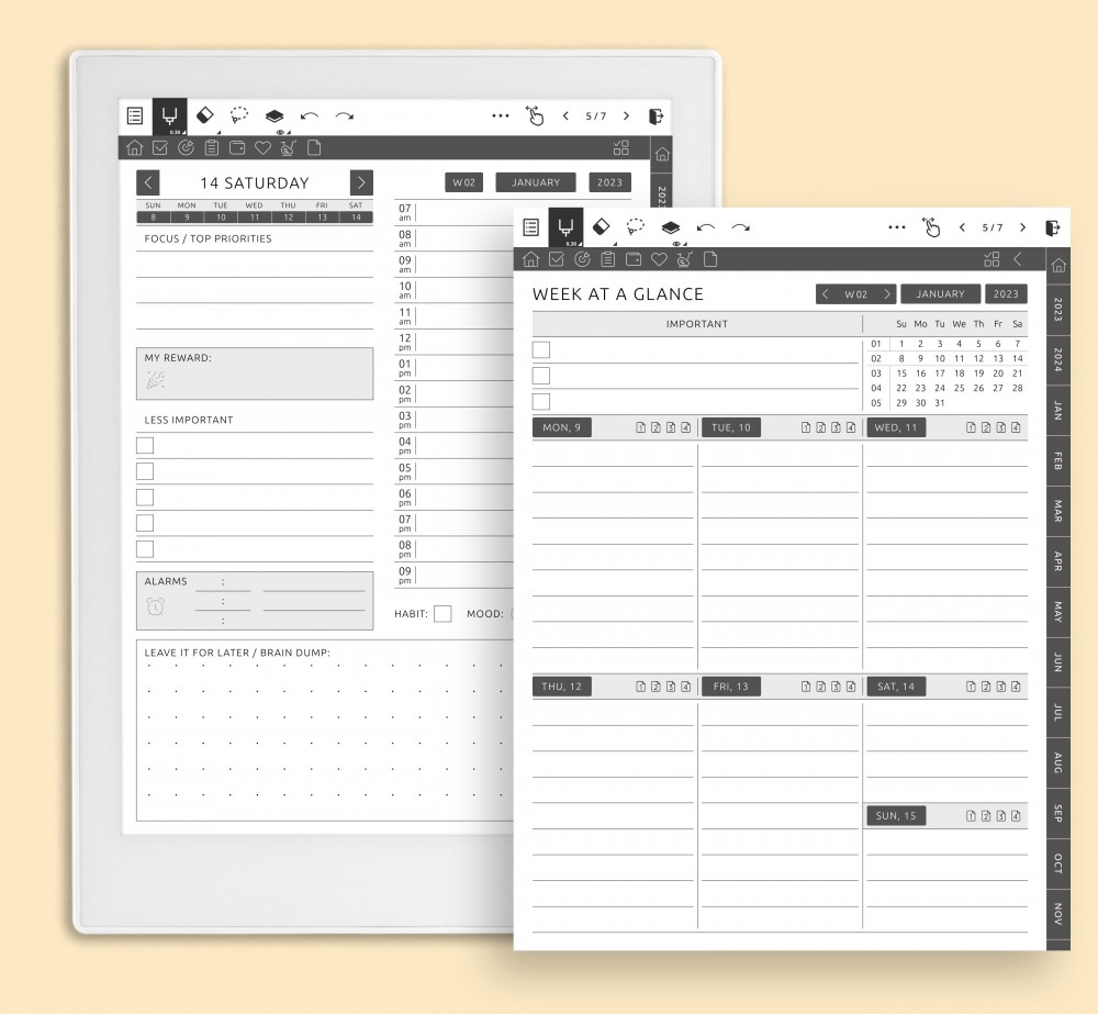 Design Your Ideal Planner: Personalized Templates for Your Unique Lifestyle for Supernote Planner Design Your Ideal Planner: Personalized Templates for Your Unique Lifestyle Template for Supernote
