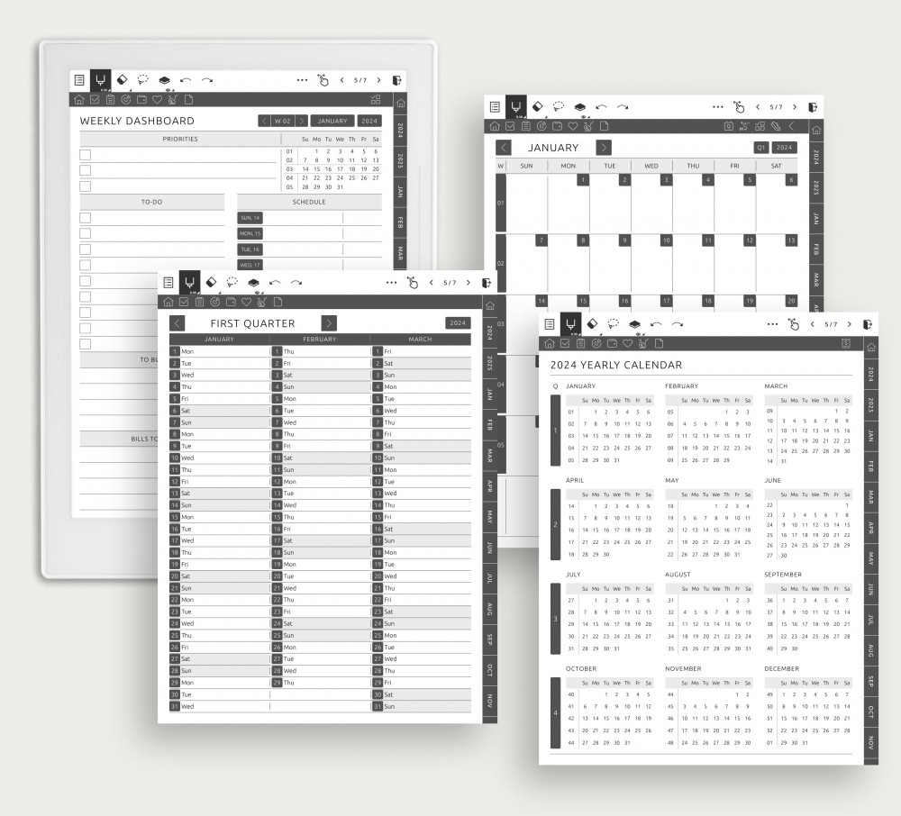 Effortless Appointment and Event Management for Supernote Planner Effortless Appointment and Event Management Template for Supernote