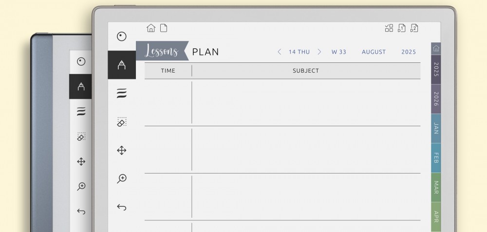 Teacher Planner for Remarkable 2 and Remarkable Paper Pro Teacher Planner for remarkable tablets: 2 and Paper Pro