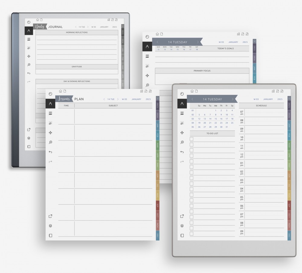 ✏️ Plan Each Day with Intention for reMarkable ✏️ Plan Each Day with Intention Template for reMarkable