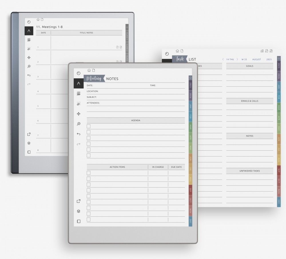 📋 Keep Meetings Clear and Actionable for reMarkable 📋 Keep Meetings Clear and Actionable Template for reMarkable