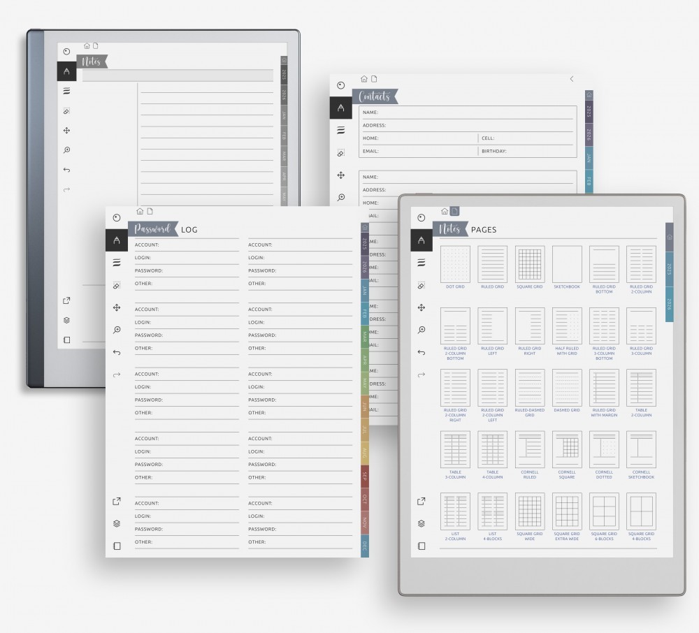 🗃️ Reference What You Need, When You Need It for reMarkable 🗃️ Reference What You Need, When You Need It Template for reMarkable