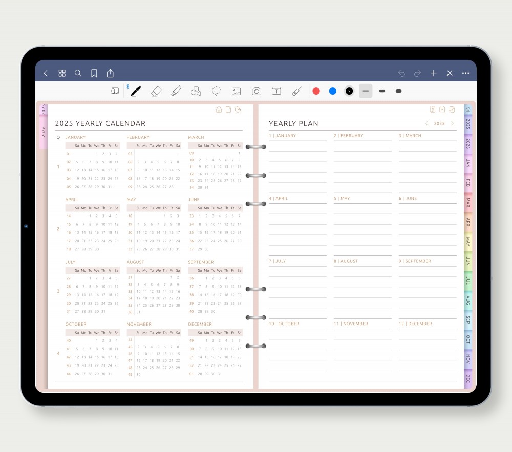 🎯 A Year with Clear Direction Template for Digital Planner 🎯 A Year with Clear Direction  for Digital Planner