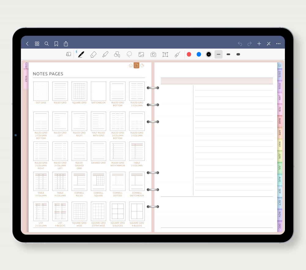 🖋️ 30 Note Templates for Every Need Template for Digital Planner 🖋️ 30 Note Templates for Every Need  for Digital Planner