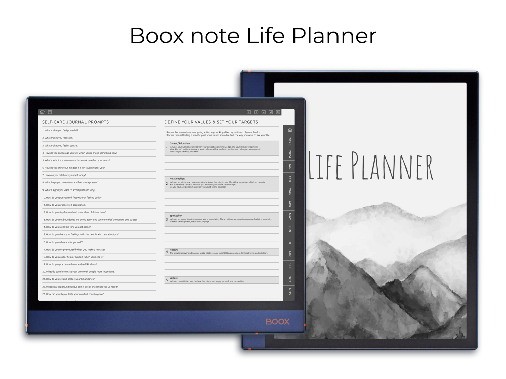 BOOX Note Life Planner BOOX Note Life Planner