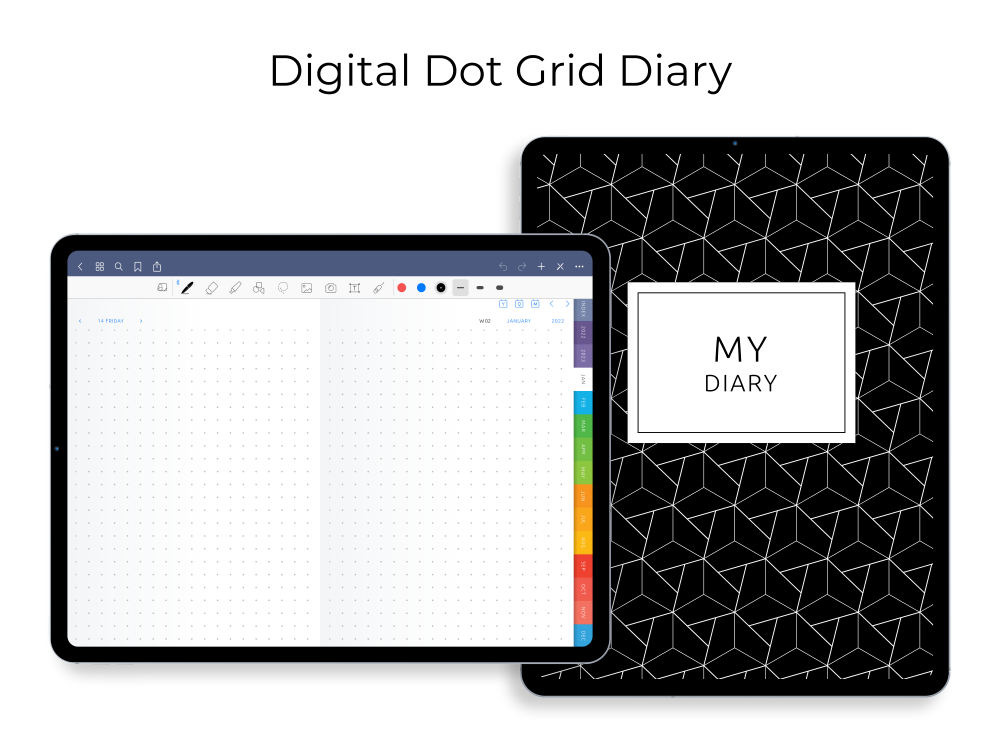 Digital Dot Grid Diary Digital Dot Grid Diary
