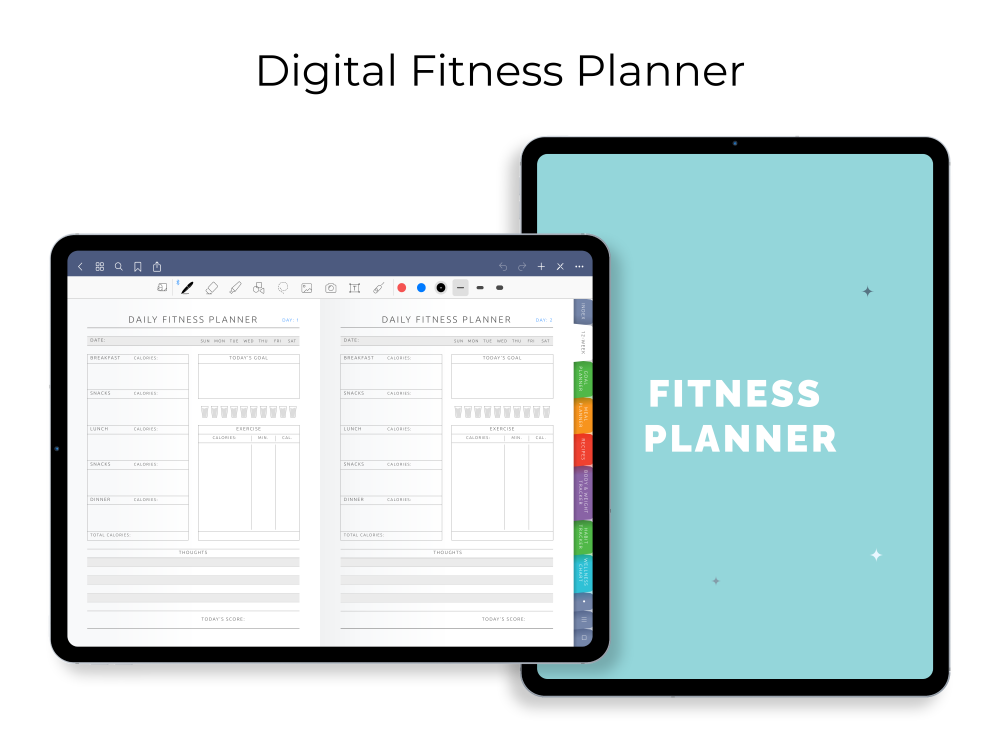Digital Fitness Planner Digital Fitness Planner