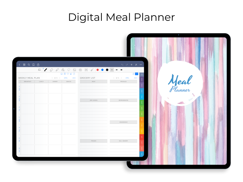 Digital Meal Planner Digital Meal Planner