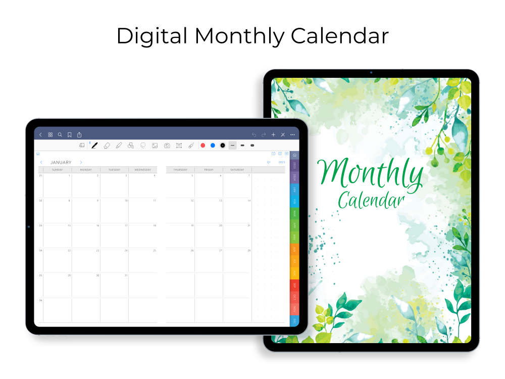 Digital Monthly Calendar (5 years) 2025 - 2030 Digital Monthly Calendar (5 years) 2025 - 2030
