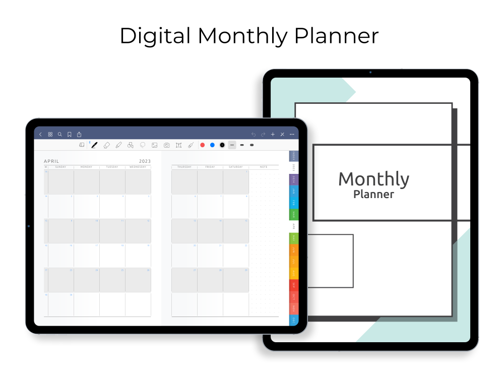 Digital Monthly Planner Digital Monthly Planner