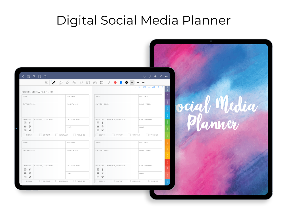 Digital Social Media Planner Digital Social Media Planner