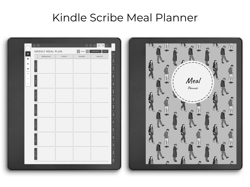 Kindle Scribe Meal Planner Kindle Scribe Meal Planner