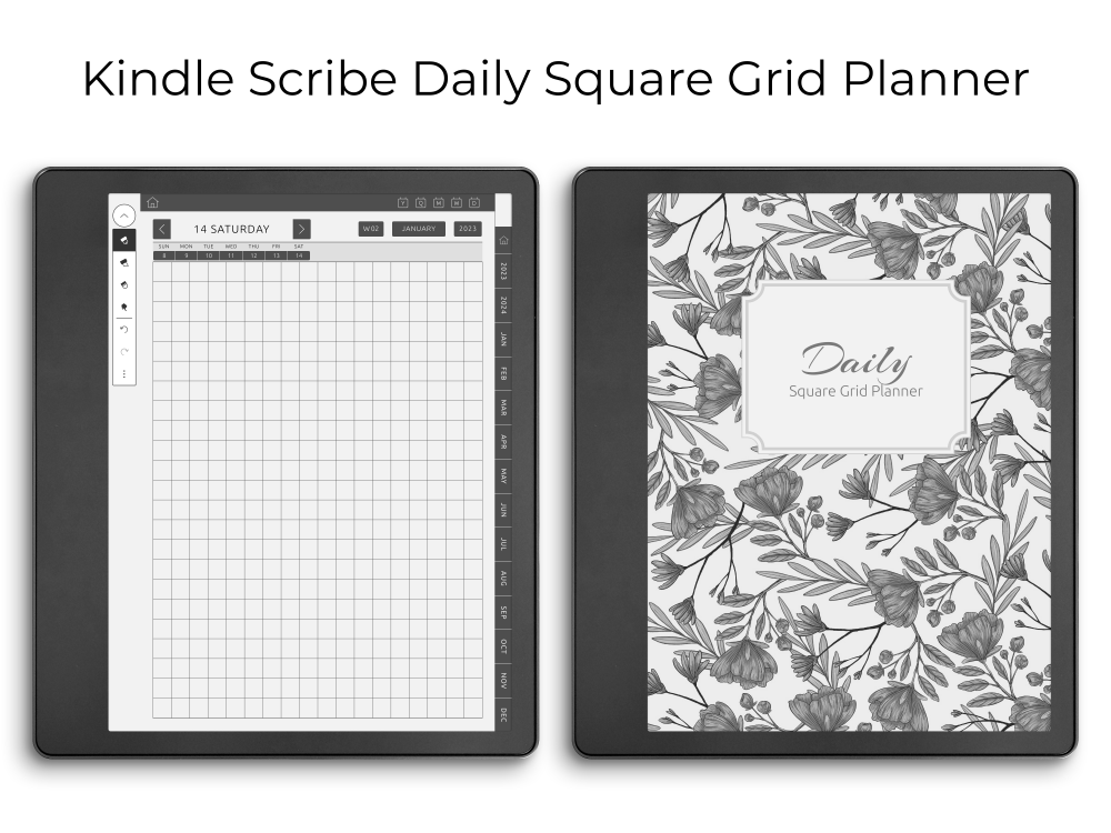Kindle Scribe Square Grid Daily Notes Kindle Scribe Square Grid Daily Notes
