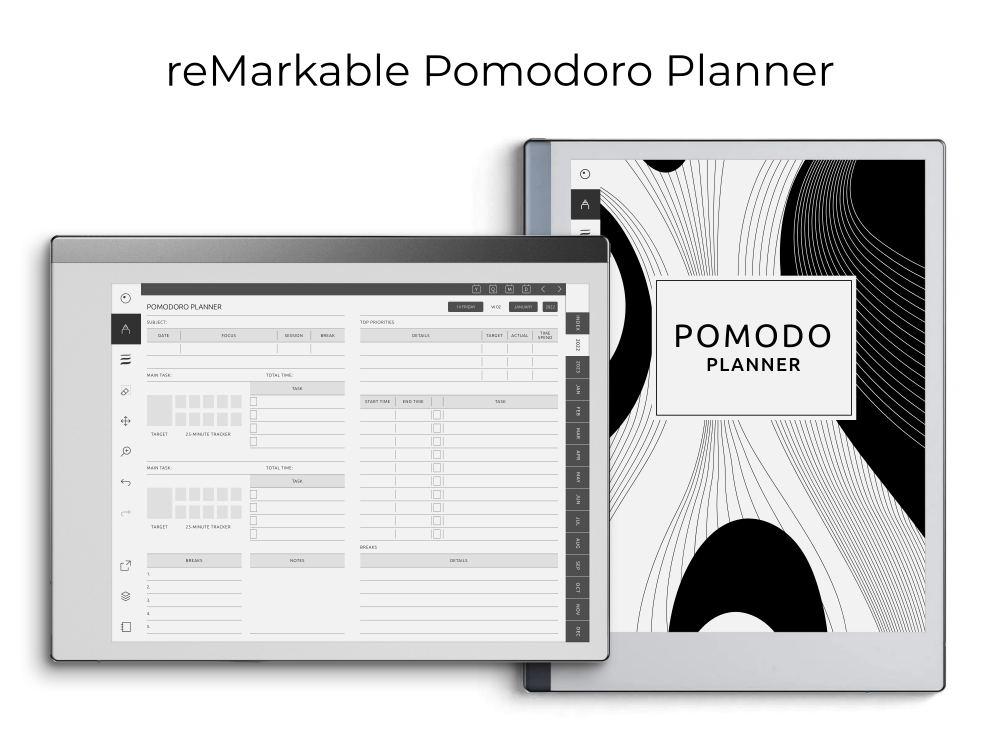 reMarkable Pomodoro Planner reMarkable Pomodoro Planner
