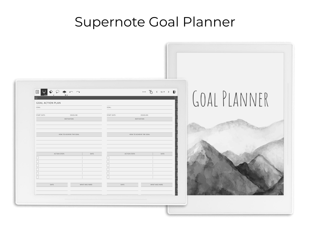 Supernote Goal Planner Supernote Goal Planner