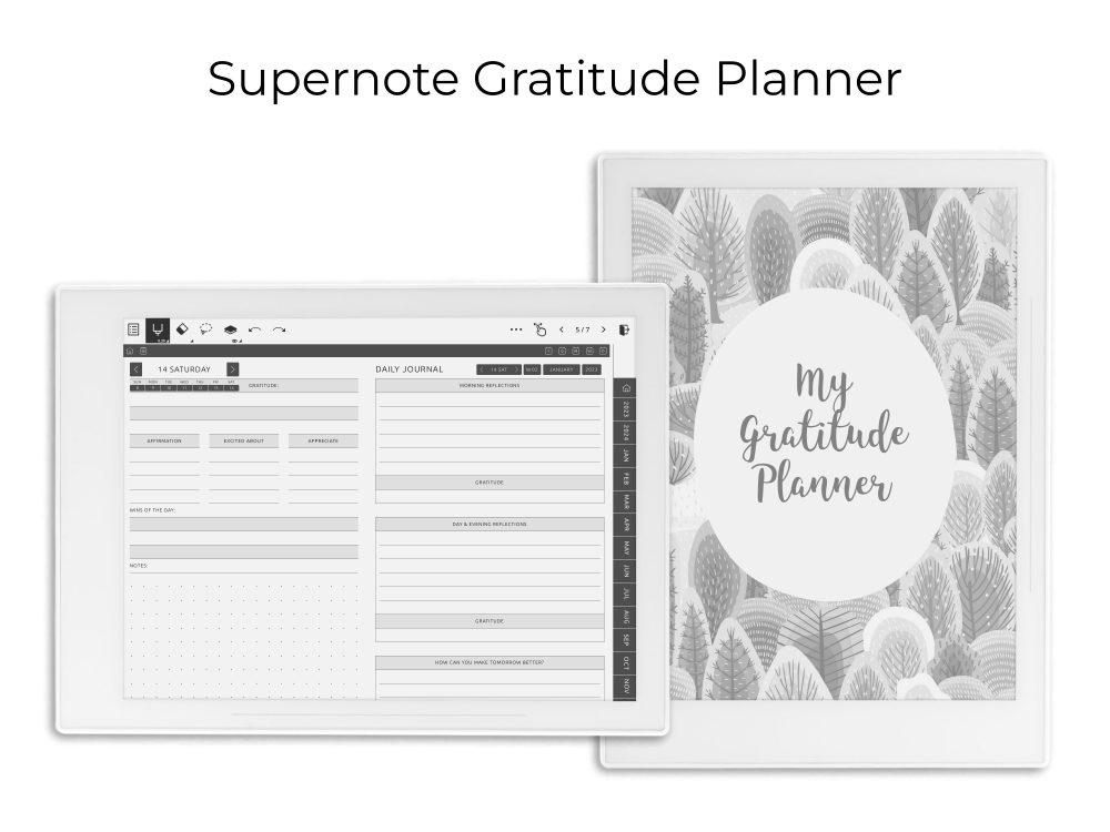Supernote Gratitude Planner Supernote Gratitude Planner