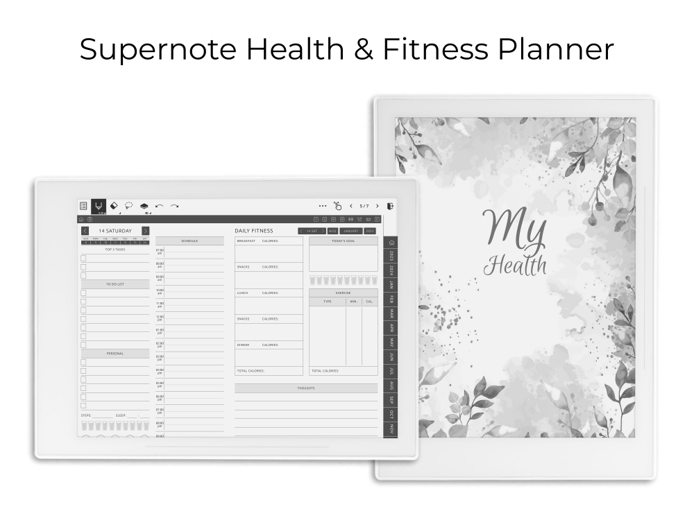 Supernote Health & Fitness Planner Supernote Health & Fitness Planner