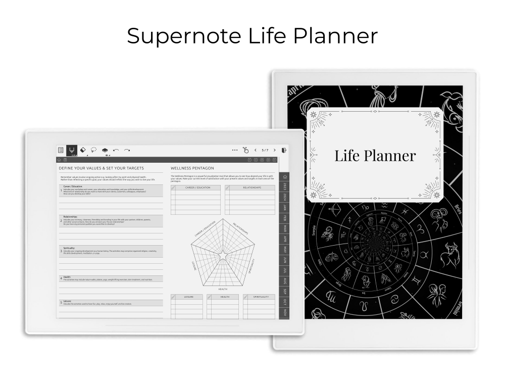 Supernote Life Planner Supernote Life Planner