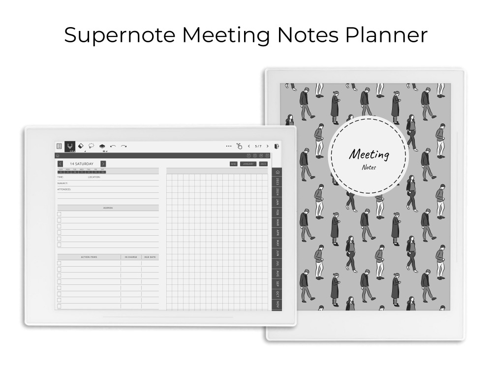 Supernote Meeting Notes Book Supernote Meeting Notes Book