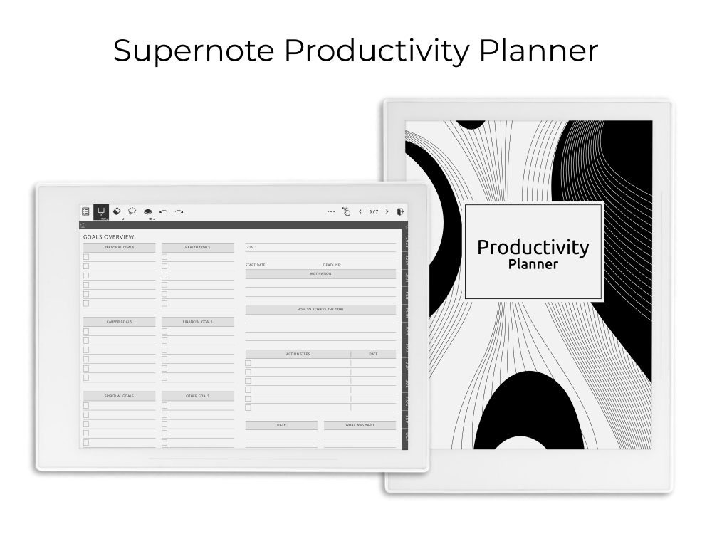 Supernote Productivity Planner Supernote Productivity Planner
