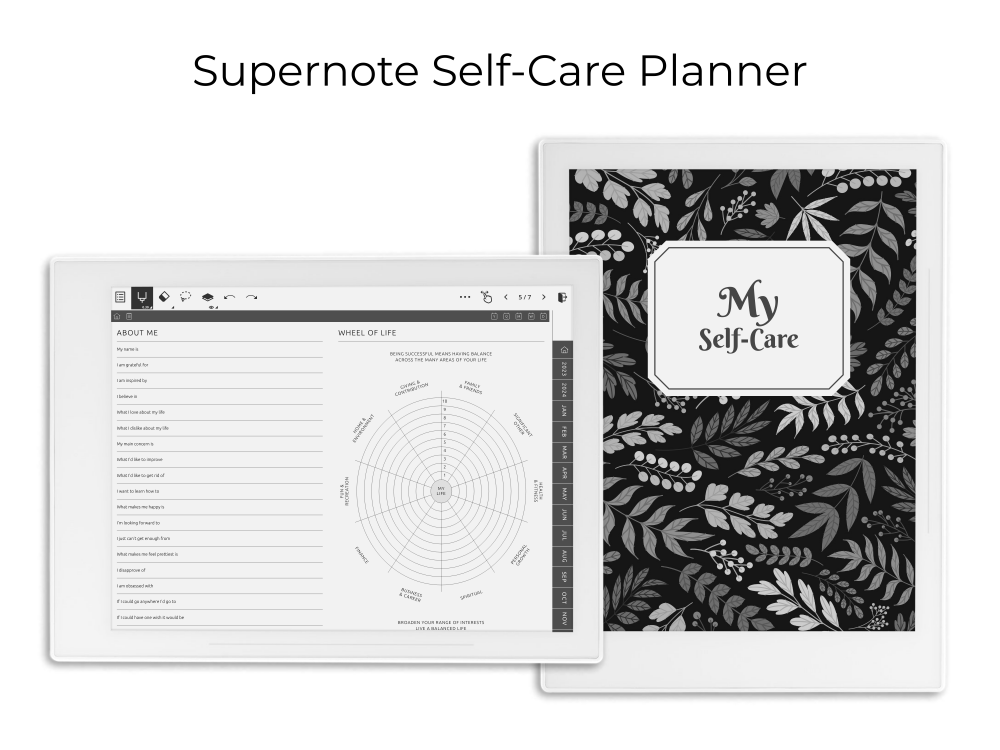 Supernote Self-Care Planner Supernote Self-Care Planner