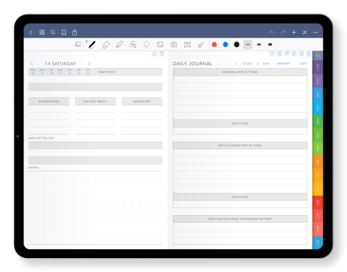 iPad Gratitude Planner