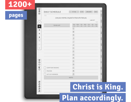 Kindle Scribe Christian Planner Christian Planner for Kindle Scribe