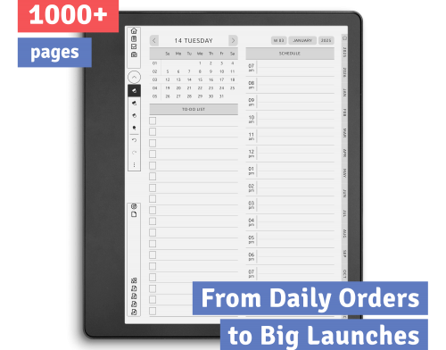 Kindle Scribe Digital Shop Planner Customizable Kindle Scribe Digital Shop Planner