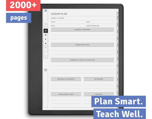 Kindle Scribe Teacher Planner Teacher Planner for Kindle Scribe