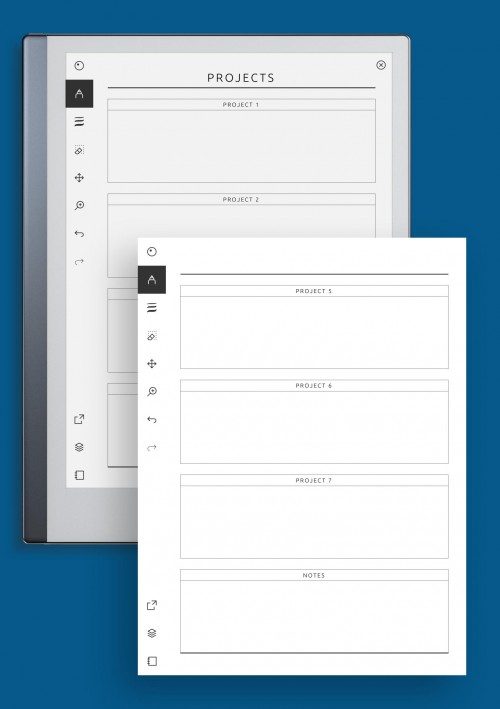 reMarkable Project List Template