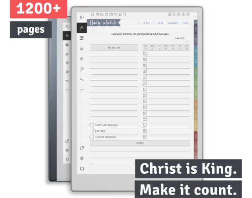 reMarkable Christian Planner Remarkable Christian Planner for Remarkable Paper Pro and Remarkable 2